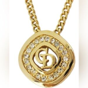 🚨SOLD🚨DIOR Gold Plated Vintage Necklace EUC